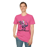 Support Squad T-Rex & Cat Breast Cancer Awareness T-Shirt