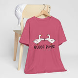 Funny Geese Fist Bumping Unisex Short Sleeve Tee