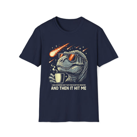 T-Shirt - Star Getting Brighter Funny Dinosaur Design