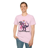 Support Squad T-Rex & Cat Breast Cancer Awareness T-Shirt