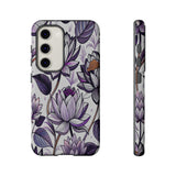 Purple Lotus Tough Case for Most Phones - Stylish & Durable