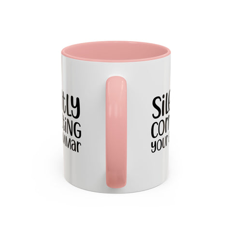 Mug Silently Correcting Your Grammar