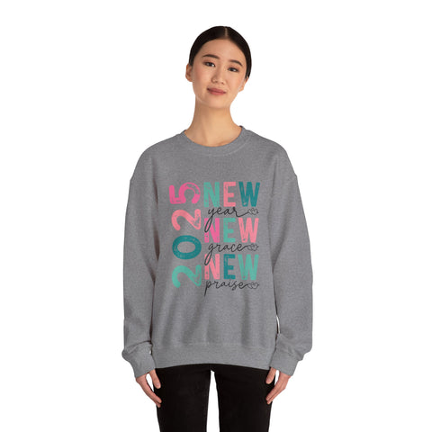 Christian Unisex Crewneck Sweatshirt - New Year, New Grace, New Praise