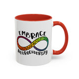 Embrace Neurodiversity Accent Coffee Mug - Colorful Design for Awareness