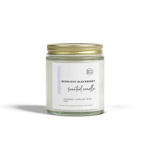 Midnight Blackberry Scented Candle |  Coconut Apricot Wax (4oz, 9oz)