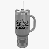 Insulated Travel Mug - Saved by Grace, 40oz