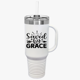 Insulated Travel Mug - Saved by Grace, 40oz