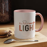 Matthew 5:14-16 "Be The Light" Accent Coffee Mug - Inspirational 11/15oz