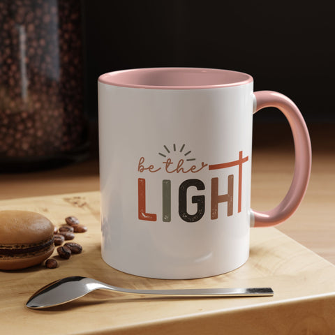 Matthew 5:14-16 "Be The Light" Accent Coffee Mug - Inspirational 11/15oz