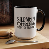 Mug Silently Correcting Your Grammar