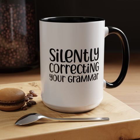 Mug Silently Correcting Your Grammar