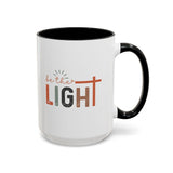 Matthew 5:14-16 "Be The Light" Accent Coffee Mug - Inspirational 11/15oz