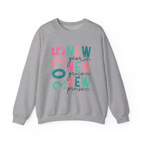 Christian Unisex Crewneck Sweatshirt - New Year, New Grace, New Praise