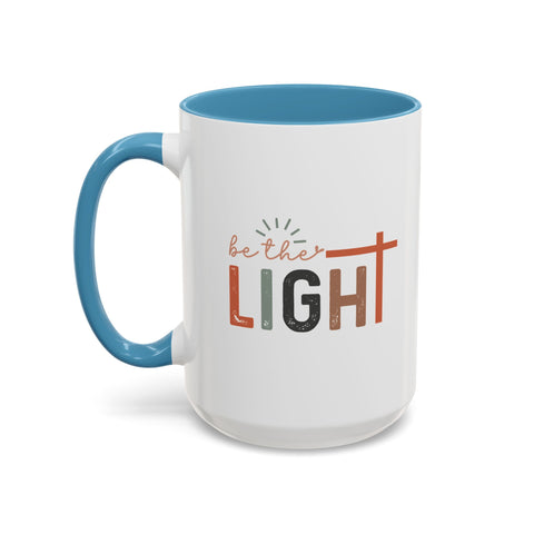 Matthew 5:14-16 "Be The Light" Accent Coffee Mug - Inspirational 11/15oz