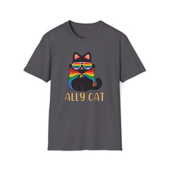 Ally Cat T-Shirt - support PRIDE