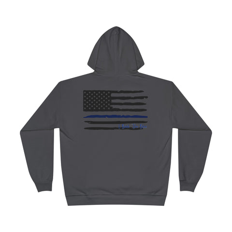 Hoodie Sweatshirt - Thin Blue Line - I Back The Blue