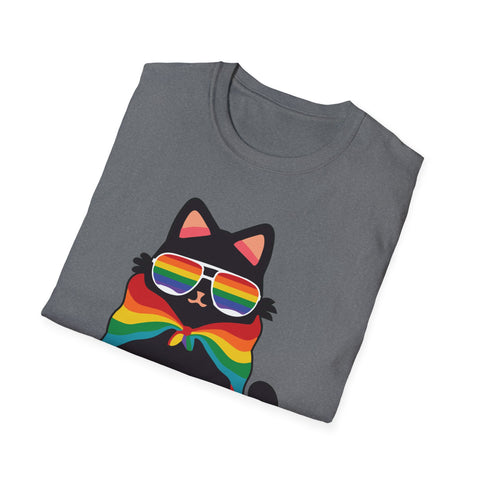 Ally Cat T-Shirt - support PRIDE