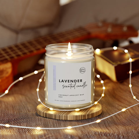 Lavender Scented Candles | Coconut Apricot Wax (4oz, 9oz)