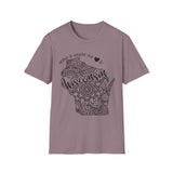 Mandala Home is where the <3 is Unisex T-Shirt