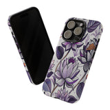 Purple Lotus Tough Case for Most Phones - Stylish & Durable