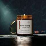 Scented Candle - Beachwood Aroma | Coconut Apricot Wax (4oz, 9oz)