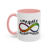 Embrace Neurodiversity Accent Coffee Mug - Colorful Design for Awareness