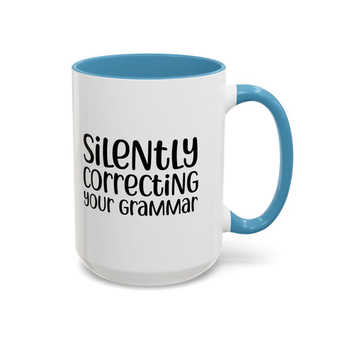 Mug Silently Correcting Your Grammar