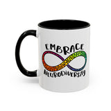 Embrace Neurodiversity Accent Coffee Mug - Colorful Design for Awareness