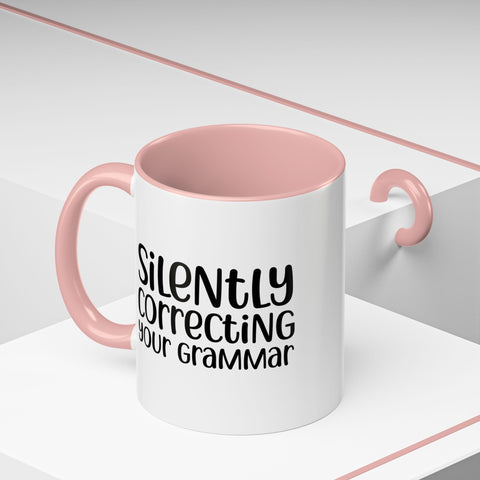 Mug Silently Correcting Your Grammar