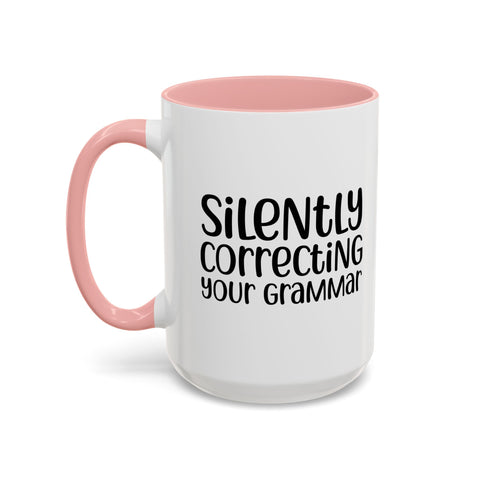 Mug Silently Correcting Your Grammar