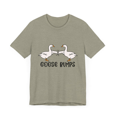 Funny Geese Fist Bumping Unisex Short Sleeve Tee