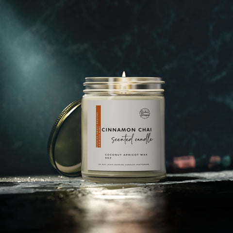 Scented Candle - Cinnamon Chai | Coconut Apricot Wax (4oz & 9oz)