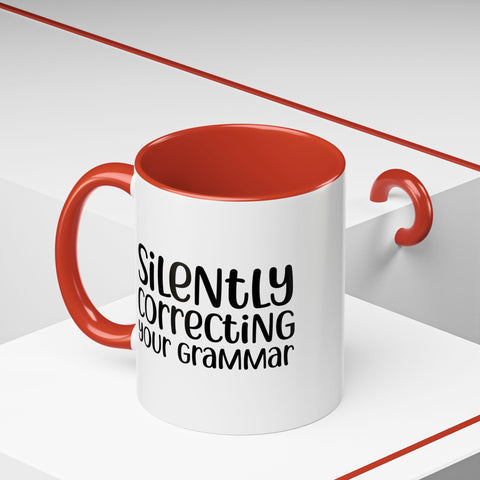 Mug Silently Correcting Your Grammar