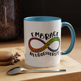 Embrace Neurodiversity Accent Coffee Mug - Colorful Design for Awareness