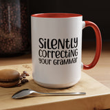 Mug Silently Correcting Your Grammar