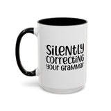 Mug Silently Correcting Your Grammar