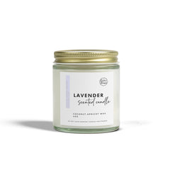 Lavender Scented Candles | Coconut Apricot Wax (4oz, 9oz)