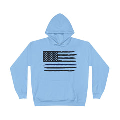 Hoodie Sweatshirt - Thin Blue Line - I Back The Blue