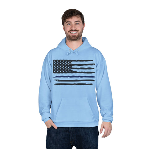 Hoodie Sweatshirt - Thin Blue Line - I Back The Blue