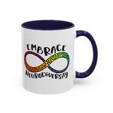 Embrace Neurodiversity Accent Coffee Mug - Colorful Design for Awareness