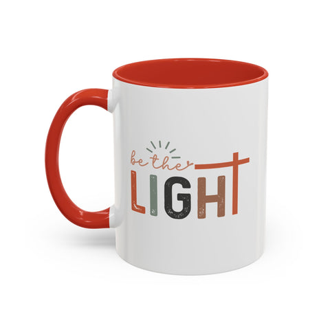 Matthew 5:14-16 "Be The Light" Accent Coffee Mug - Inspirational 11/15oz