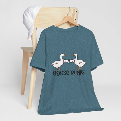 Funny Geese Fist Bumping Unisex Short Sleeve Tee