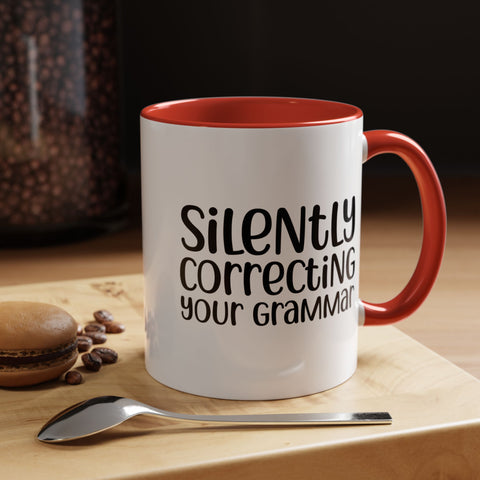 Mug Silently Correcting Your Grammar