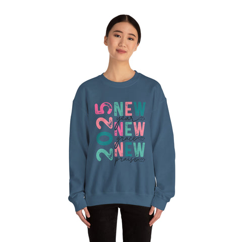 Christian Unisex Crewneck Sweatshirt - New Year, New Grace, New Praise