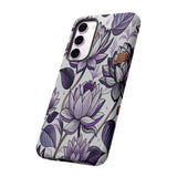 Purple Lotus Tough Case for Most Phones - Stylish & Durable