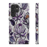 Purple Lotus Tough Case for Most Phones - Stylish & Durable