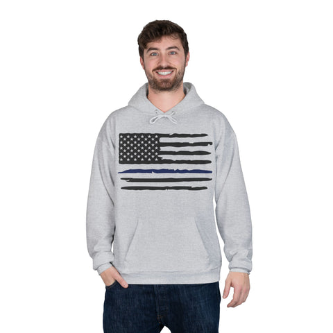 Hoodie Sweatshirt - Thin Blue Line - I Back The Blue