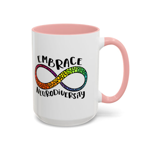 Embrace Neurodiversity Accent Coffee Mug - Colorful Design for Awareness