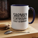 Mug Silently Correcting Your Grammar