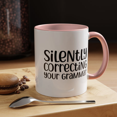 Mug Silently Correcting Your Grammar